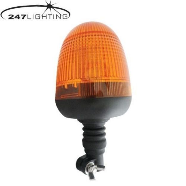 Picture of Amber Pole Mount Rotating Bulb Beacon